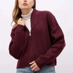 Styli Purple Plain Cardigan-11