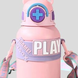 Little Surprise Box Trendy Pink Stainless Steel Water Bottle (550 ml)-19