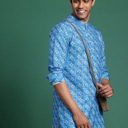 Sangria Geometric Printed Kurta-picture-20