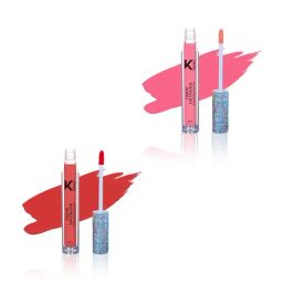 KINDED Liquid Lip Colour 01 Barbie Pink & 03 Vermilion Red Combo-26