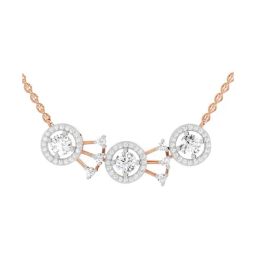 Sparkles Lab Grown Diamond 14k (585) Rose Gold Pendant for Women-image-26