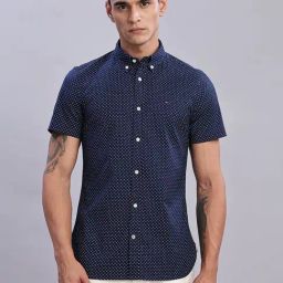 TOMMY HILFIGER Blue Geometric Shirt-image-18