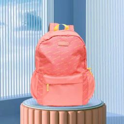 Caprese Poly Nylon Peach Women Backpack-image-55