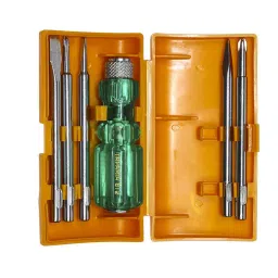 B K JAGAN & CO Screw driver sets Green, C812 (Pack of 5)-12