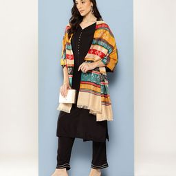 Aarika Women Paisley Woven Design Shawl-picture-7