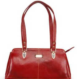 Genwayne Red Leather Medium Shoulder Bag-18