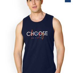 SLOWLORIS Pack Of 2 Printed Round Neck Gym Vests VSL26 CMB(CHS NAVY)(FRD BLACKPEACOCK)-image-50