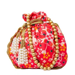 NR by Nidhi Rathi Multi Printed Potli image 1