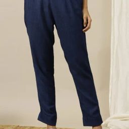 Aurelia Blue Plain Pants-image-58