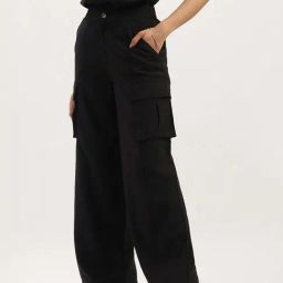 United Colors of Benetton Black Cargos-image-66