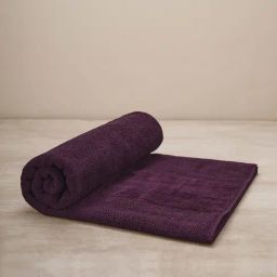Pure Home and Living Purple Cotton Solid Bath Towels-24
