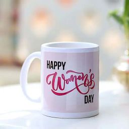 FNP White & Pink Ceramic Happy Women's Day Mug (325ml)-image-42