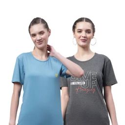 Vimal Jonney Blue & Grey Cotton Graphic Print T-Shirt (Pack Of 2)-picture-23