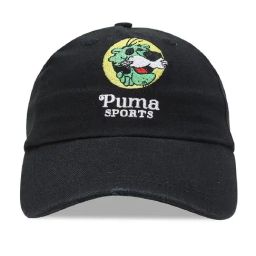 Puma Black Cotton Baseball Cap-image-39
