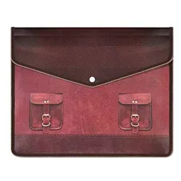 FEDUS File Storage Bag with Snap Button Brown (Pack of 6 Pcs)-32
