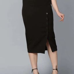 Powersutra Black Regular Fit Skirt-image-96