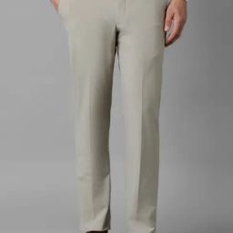 Louis Philippe Grey Slim Fit Trousers-image-102