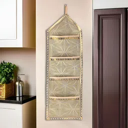 Aura Gold-Toned Set of 1 Regular Multi-Utility Organisers-1