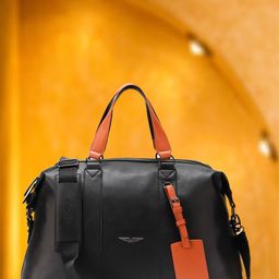 Police Medium Casual Leather Duffel Bag-54