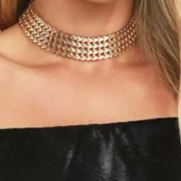Joker & Witch Statement Golden Choker Necklaces-15
