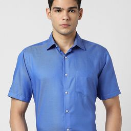 Van Heusen Men Textured Cotton Formal Shirt-image-28