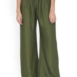 SRISARAS Women Cotton Regular Fit Mid-Rise Trousers-image-98