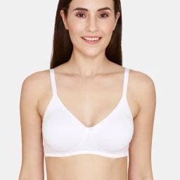 Rosaline by Zivame White Double Layered Half Coverage Bra-image-82