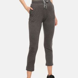 Dollar Missy Women Charcoal Grey Solid Track Pants-image-32