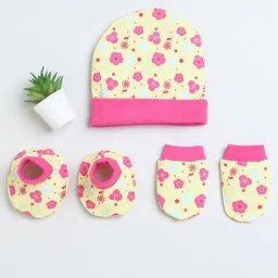 BUMZEE Boys Cotton Cap Mitten Bootie Set-38