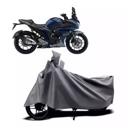Auto Pearl Two Wheeler Cover with Bag for Yamaha Fazer-250, Silver-image-43