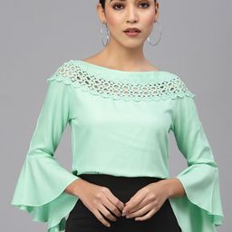 Style Quotient Boat Neck Bell Sleeves Top-image-25
