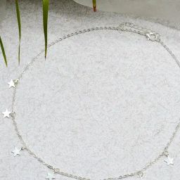 Joker & Witch Confetti Silver Choker Necklaces-image-67