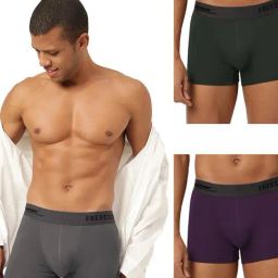 Freecultr Multi Comfort Fit Trunks - Pack of 3-picture-37
