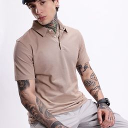 Kook N Keech Solid Polo Collar T-shirt-image-97