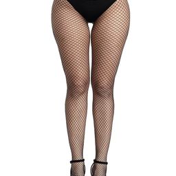 FOLIYAJ Self Design High Waist Fishnet Stockings-picture-32