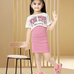 Miss & Chief Girls Printed Round Neck Sheath Dress-picture-36