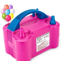 NEGOCIO Two Nozzles Electric Balloon Air Pump - Pink-image-38