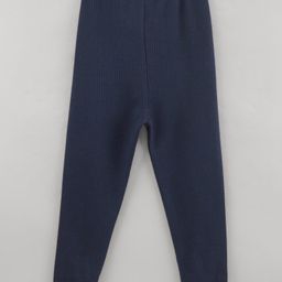 Kanvin Cotton Knit Solid Thermal Pant -Navy-image-50