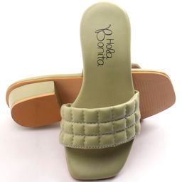 Hola Bonita Party Wear Slip On Sandal Solid Colour - Green-picture-22