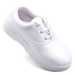 Pine Kids Lace Up School Shoes with - White-image-34