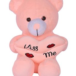Besties Kiss Me Teddy Bear Peach - Height 40 cm-22
