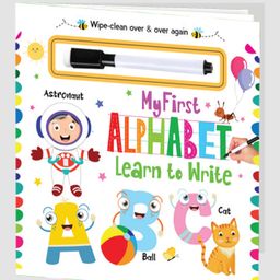 My First Wipe and Clean Board Book of Alphabet: Includes Wipe and Clean Pen to Write, Learn, Clean and Write Again-11