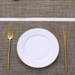 HOKIPO 7 Pieces Textured Tablemats with Table Runner image 3