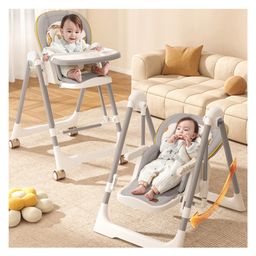 R for Rabbit Marshmallow Smart High Chair- Abstract Grey image 2