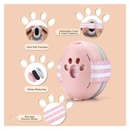 BAYBEE 2 in 1 Noise Cancellation Ear Muffs for Kids | Infant Ear Protector for Babies with 3 Adjustable Lengths & 25db Noise Reduction | Snug Fit Baby Earpads for Sleeping with Silicone Strap (Pink) image 3