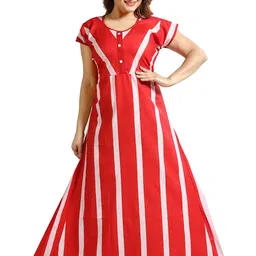 CINCO Women Printed Maxi Nightdress-picture-30