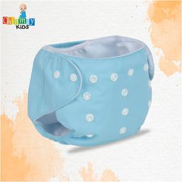 Chinmay Kids Printed Diapers Combo of 4 Packs With Black Inserts Size Adjustable Baby Cloth Button Diaper - Washable/Reusable Nappies for Infants & Toddlers, 8 X 8 inch image 5