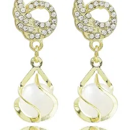 Inara Robes Gold-Plated Alloy Artificial Stones Earrings-picture-17
