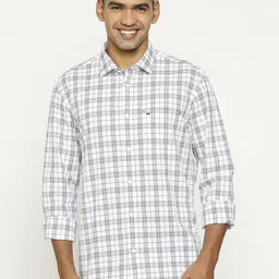 Basics Men Slim Fit Shepherd Checks Opaque Checked Casual Shirt-image-97