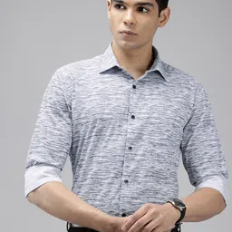 Park Avenue Pure Cotton Slim Fit Printed Formal Shirt-picture-0